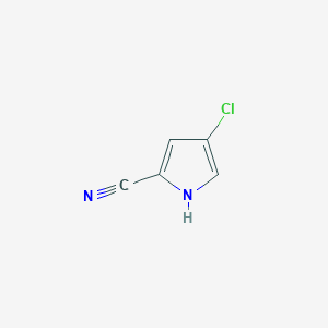 Chemical structure of 4-Chloro-1H-pyrrole-2-carbonitrile