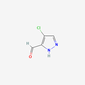 Chemical structure of 4-Chloro-3-formylpyrazole