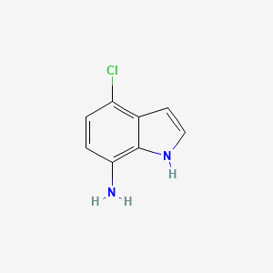 Chemical structure of 4-Chloro-1H-indol-7-amine