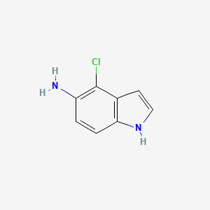 Chemical structure of 4-Chloro-1H-indol-5-amine