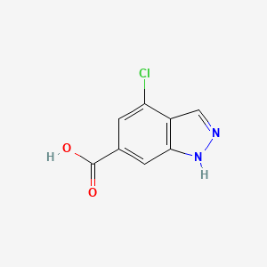 Chemical structure of 4-Chloro-1H-indazole-6-carboxylic acid