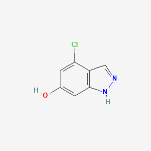 Chemical structure of 4-Chloro-1H-indazol-6-ol