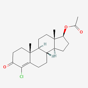Chemical structure of Clostebol acetate