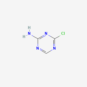 Chemical structure of 4-Chloro-1,3,5-triazin-2-amine