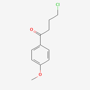 Chemical structure of 4-Chloro-4'-methoxybutyrophenone