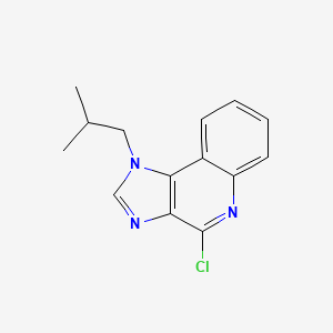 Chemical structure of 4-chloro-1-isobutyl-1H-imidazo[4,5-c]quinoline