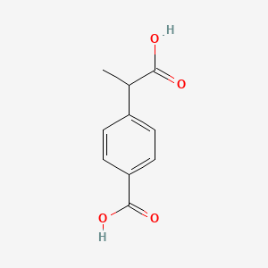 Chemical structure of 4-Carboxy-α-methylbenzeneacetic Acid