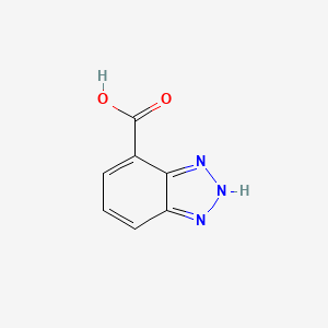 Chemical structure of 4-carboxybenzotriazole