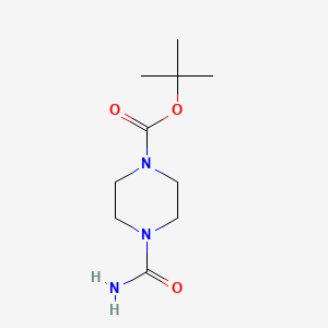 Chemical structure of tert-Butyl 4-carbamoylpiperazine-1-carboxylate