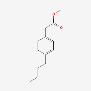 Chemical structure of Methyl 2-(4-butylphenyl)acetate