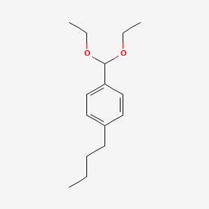 Chemical structure of 1-Butyl-4-(diethoxymethyl)benzene