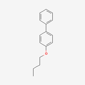 Chemical structure of 4-butoxybiphenyl