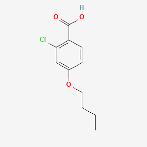 Chemical structure of 4-Butoxy-2-chlorobenzoic acid