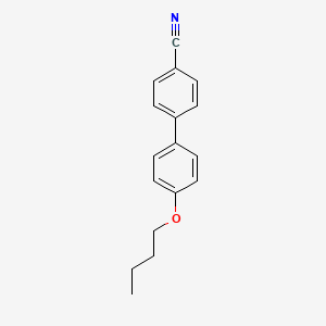Chemical structure of 4-Butoxy-[1,1'-biphenyl]-4'-carbonitrile