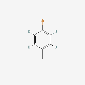 Chemical structure of 4-BROMOTOLUENE-2,3,5,6-D4