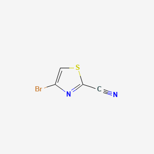 Chemical structure of 4-Bromothiazole-2-carbonitrile