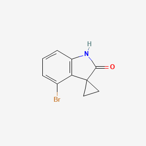 Chemical structure of 4'-BROMOSPIRO[CYCLOPROPANE-1,3'-INDOLIN]-2'-ONE