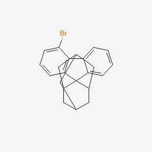 Chemical structure of 4'-Bromospiro[adamantane-2,9'-fluorene]