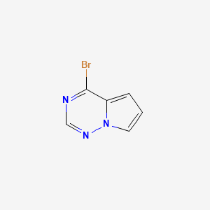 Chemical structure of 4-Bromopyrrolo[2,1-f][1,2,4]triazine