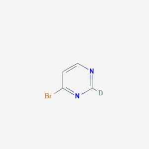Chemical structure of 4-bromopyrimidine-2-d