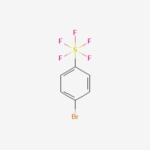 Chemical structure of 4-Bromophenylsulfur Pentafluoride