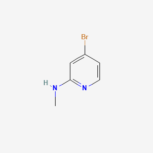 Chemical structure of 4-Bromo-N-methylpyridin-2-amine