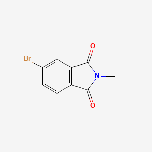 Chemical structure of 4-Bromo-N-methylphthalimide