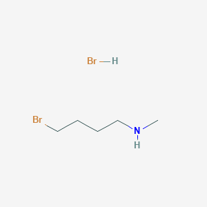 Chemical structure of 4-Bromo-N-methylbutan-1-amine hydrobromide
