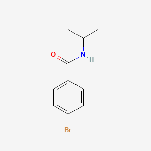 Chemical structure of 4-Bromo-N-isopropylbenzamide