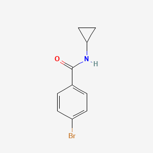 Chemical structure of 4-Bromo-N-cyclopropylbenzamide