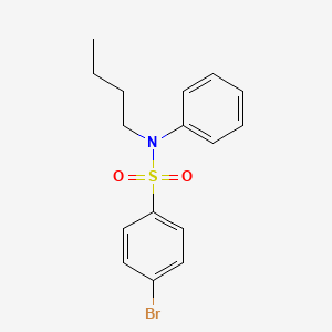 Chemical structure of 4-bromo-N-butyl-N-phenylbenzenesulfonamide