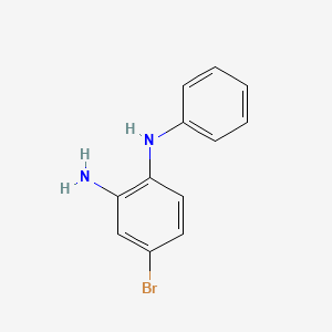 Chemical structure of 4-Bromo-n1-phenylbenzene-1,2-diamine