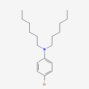 Chemical structure of 4-Bromo-N,N-dihexylaniline