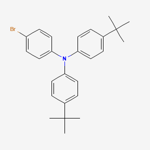 Chemical structure of 4-bromo-N,N-bis(4-(tert-butyl)phenyl)aniline