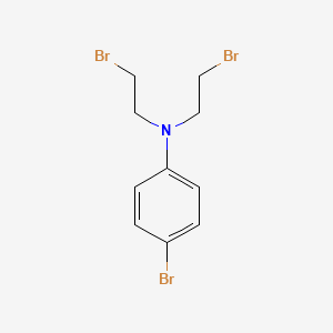 Chemical structure of 4-Bromo-N,N-bis(2-bromoethyl)aniline