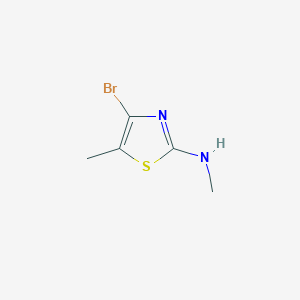 Chemical structure of 4-Bromo-N,5-dimethylthiazol-2-amine