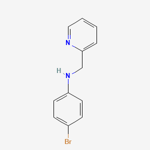 Chemical structure of 4-Bromo-N-(pyridin-2-ylmethyl)aniline