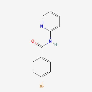 Chemical structure of 4-Bromo-N-2-pyridinylbenzamide