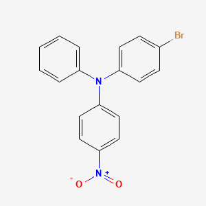 Chemical structure of 4-Bromo-N-(4-nitrophenyl)-N-phenylaniline