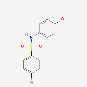 Chemical structure of 4-Bromo-N-(4-methoxyphenyl)benzenesulfonamide