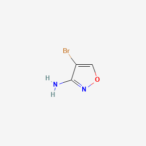 Chemical structure of 4-Bromoisoxazol-3-amine