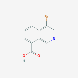 Chemical structure of 4-Bromoisoquinoline-8-carboxylic acid