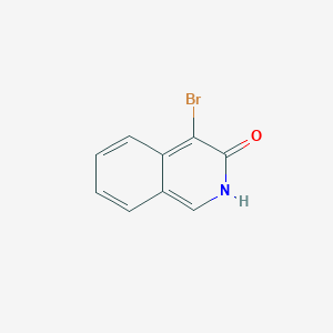 Chemical structure of 4-Bromoisoquinolin-3-ol