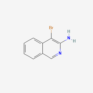 Chemical structure of 4-Bromoisoquinolin-3-amine