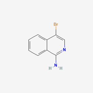 Chemical structure of 4-bromoisoquinolin-1-amine
