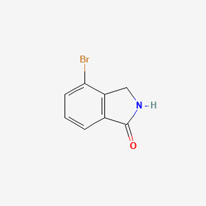 Chemical structure of 4-bromoisoindolin-1-one