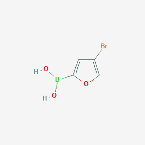 Chemical structure of 4-Bromofuran-2-boronic acid