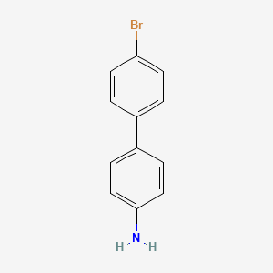 Chemical structure of 4'-bromobiphenyl-4-amine