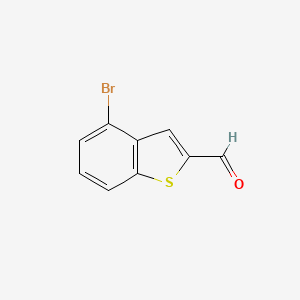 Chemical structure of 4-Bromobenzo[b]thiophene-2-carbaldehyde