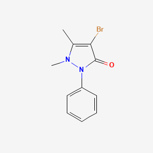 Chemical structure of 4-Bromoantipyrine